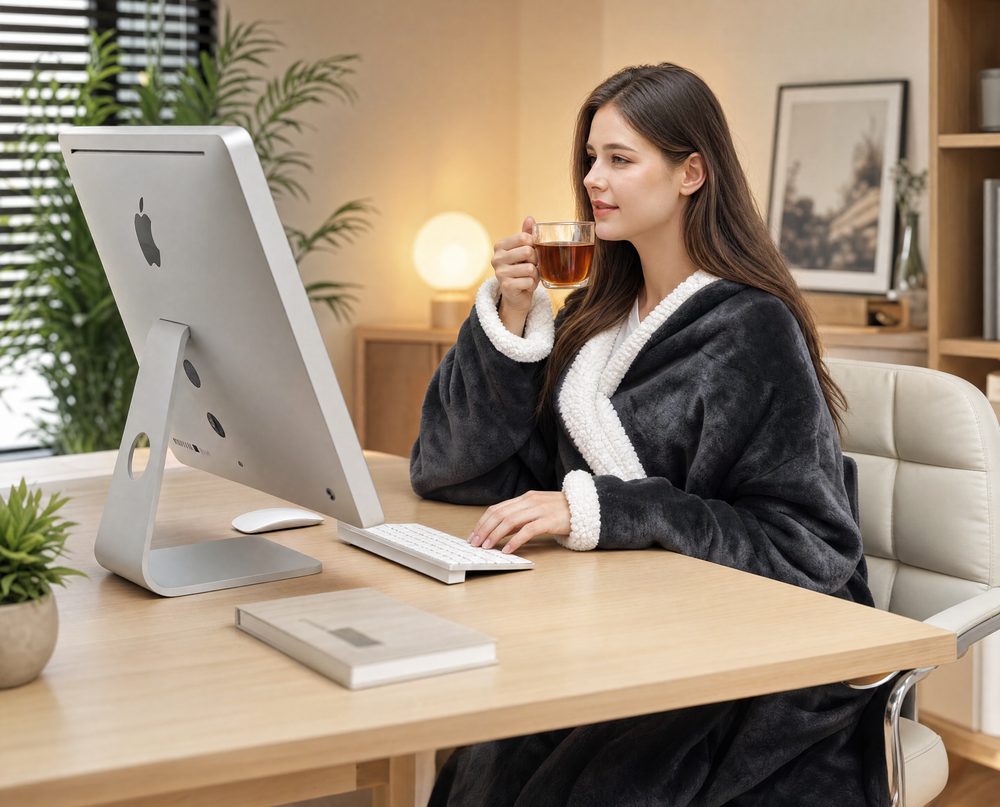 At the Desk — Warm at your desk before the heating's even on