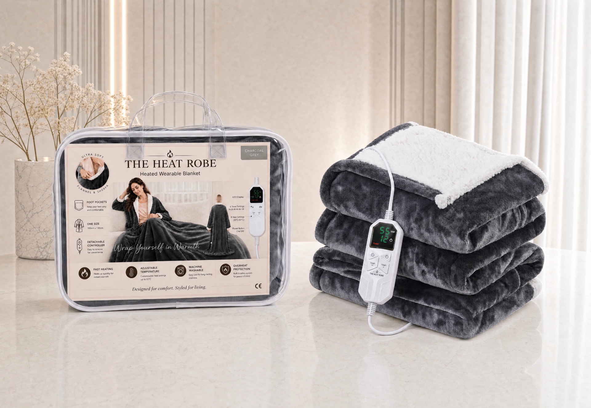 The Heat Robe packaging
